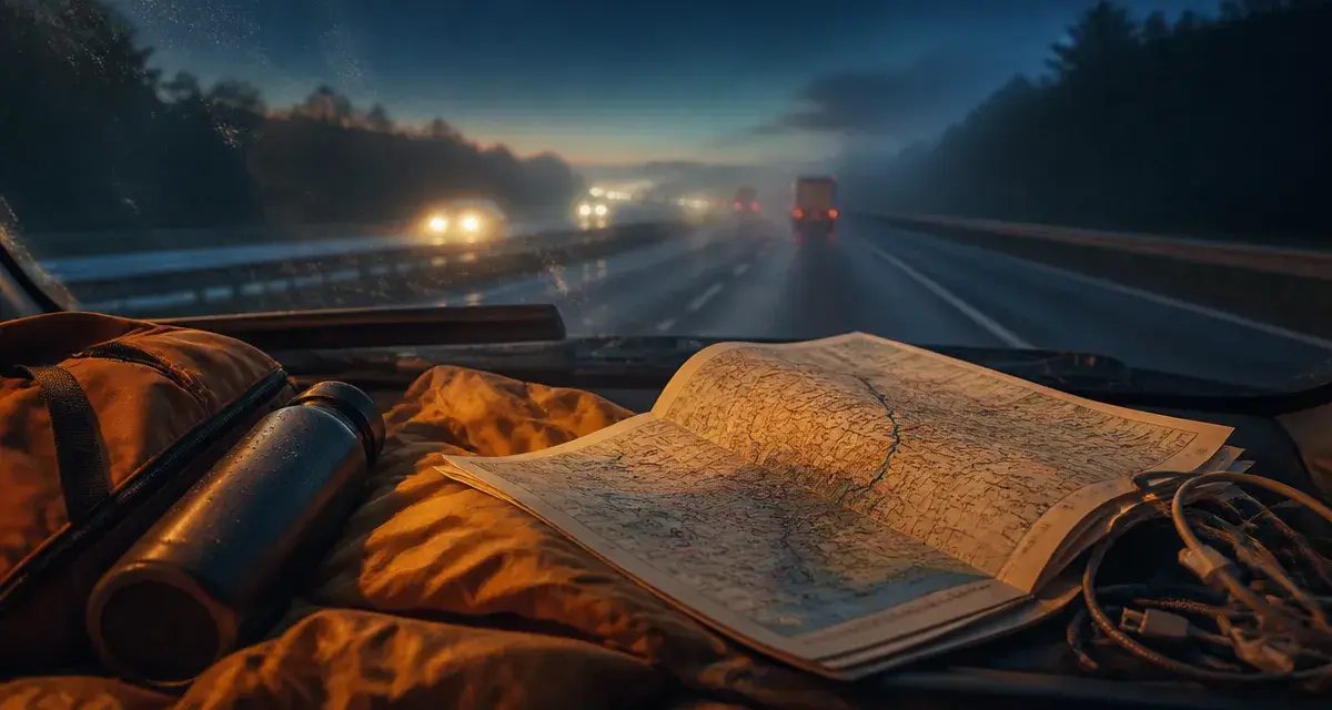 Cars for a road trip en voiture : tableau de bord, carte hors ligne, météo