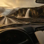 Citation voyage Islande : route lave et glacier, au golden hour