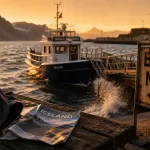 Laki tour islande à Ólafsvík, quai et départ en bateau