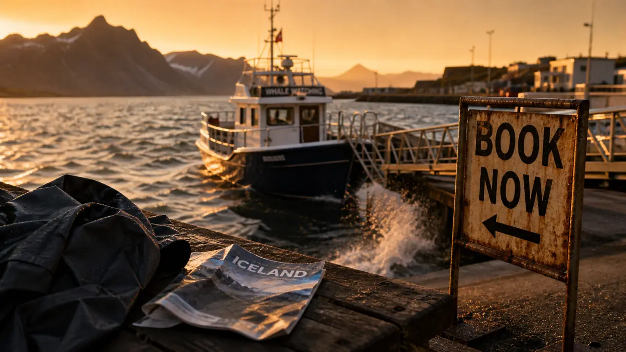 Laki tour islande à Ólafsvík, quai et départ en bateau