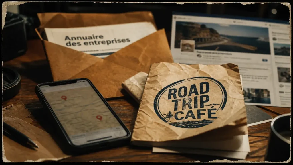 Road trip café : carte d’adresses sur smartphone