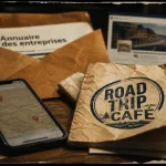 Road trip café : carte d’adresses sur smartphone
