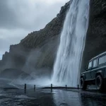 Road trip sud islande : cascade et sable noir sous la pluie, 4x4