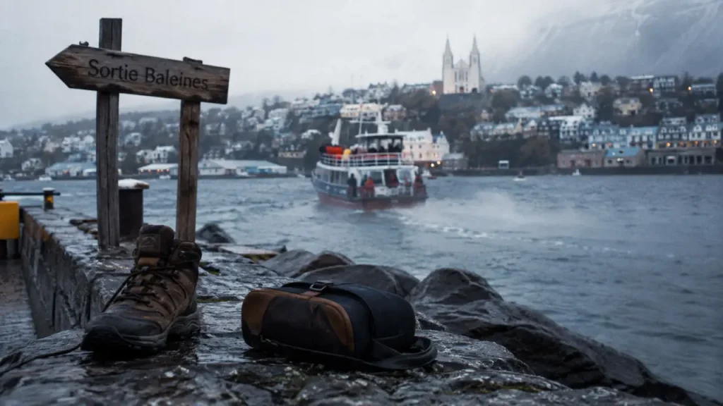 Akureyri : fjord, sortie baleines et brume légère