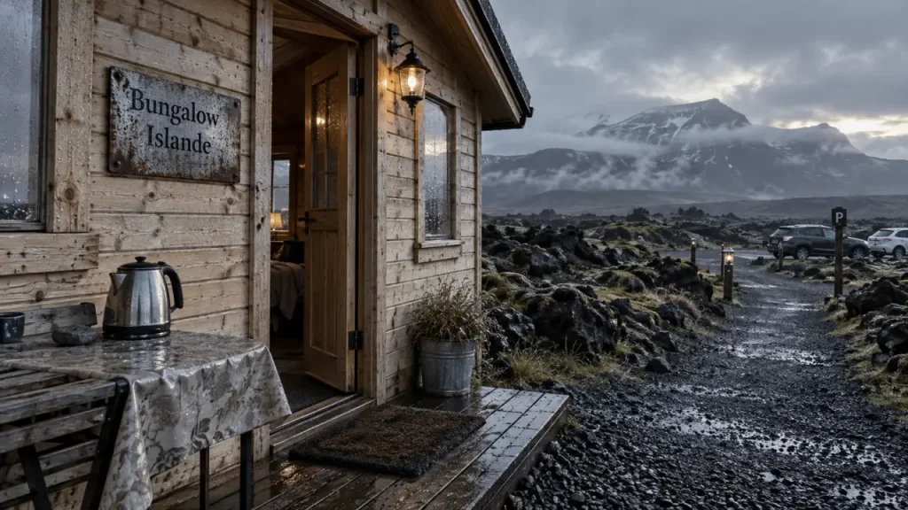 Camping bungalow en Islande : chauffage, emplacement et confort pour une semaine