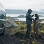 Camping vogar islande à Mývatn : self check-in et campervan