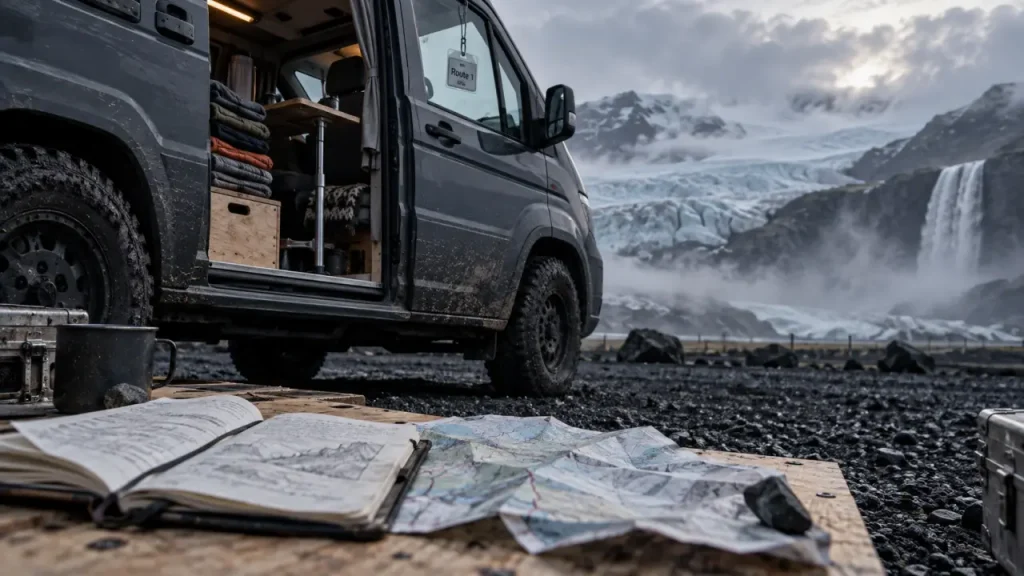 Location camping car Islande entre particuliers sur la Route 1