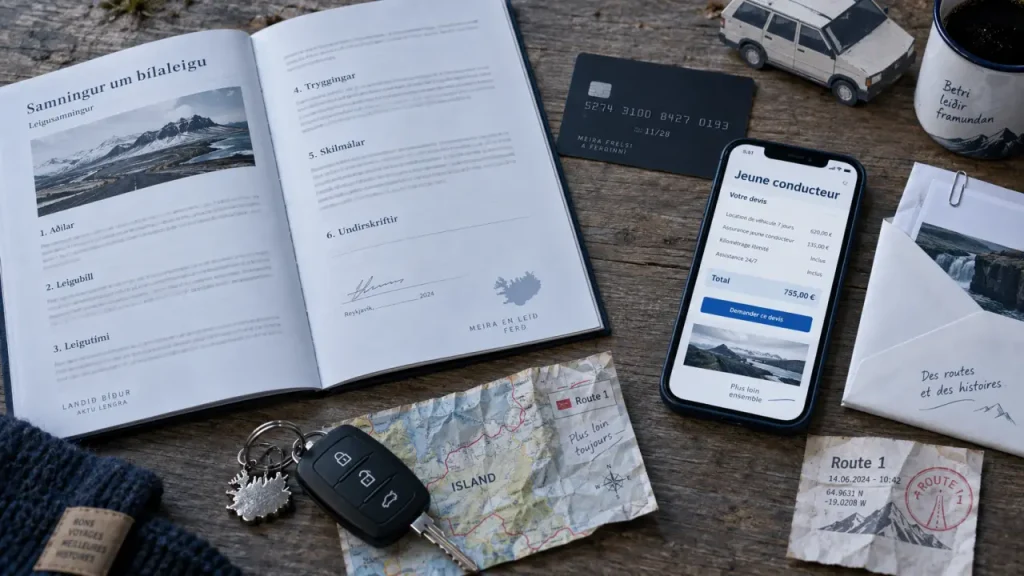 Location voiture Islande jeune conducteur : l’âge, la carte et le 4×4 qui peuvent bloquer le départ