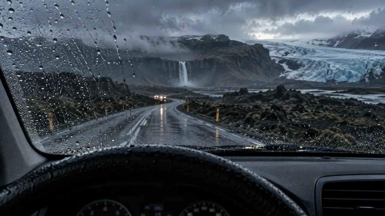 Road trip Islande 2 semaines : route circulaire, cascade et paysage sous la pluie