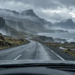 Road trip Islande 3 semaines : voiture sur la route circulaire et cascades