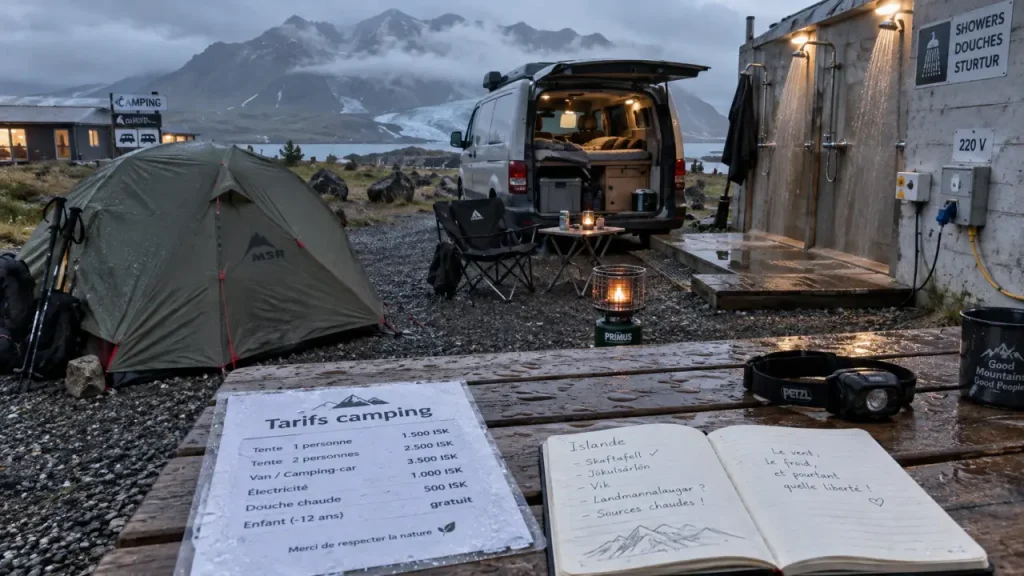 Camping en Islande, camping islande prix et tarifs