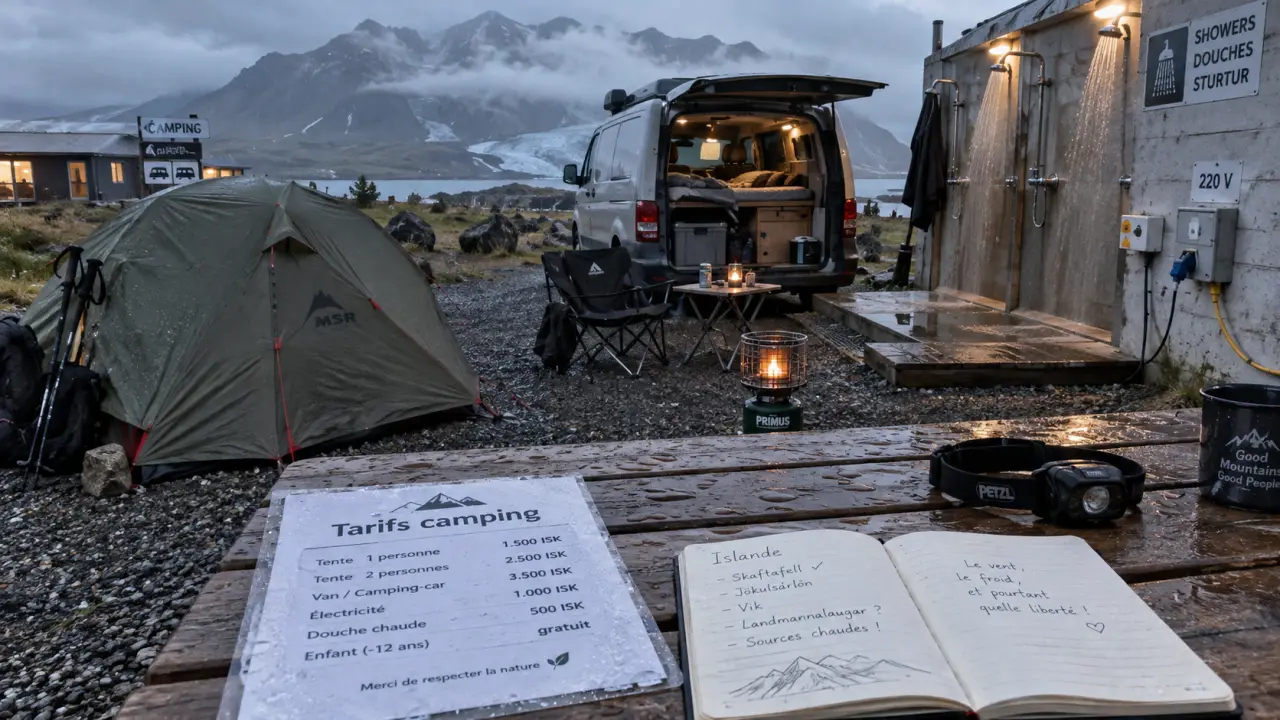 Camping en Islande, camping islande prix et tarifs