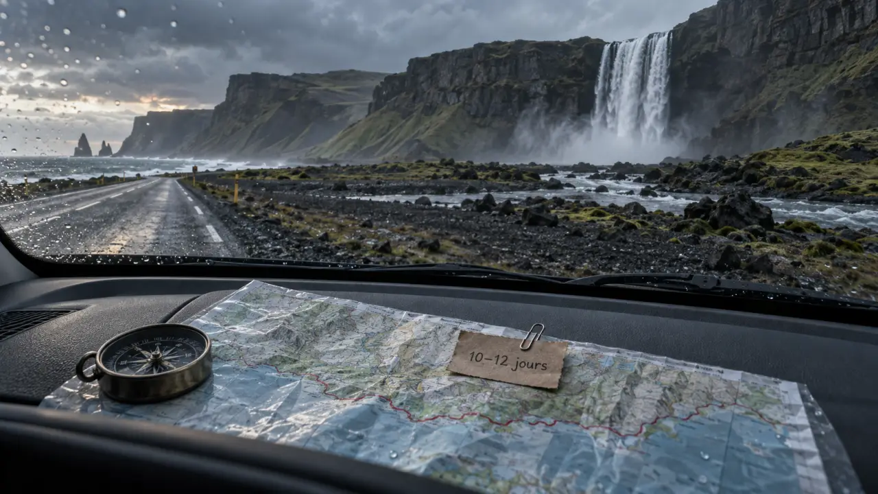 Durée voyage Islande : 7, 10 ou 14 jours, route 1 et cascade