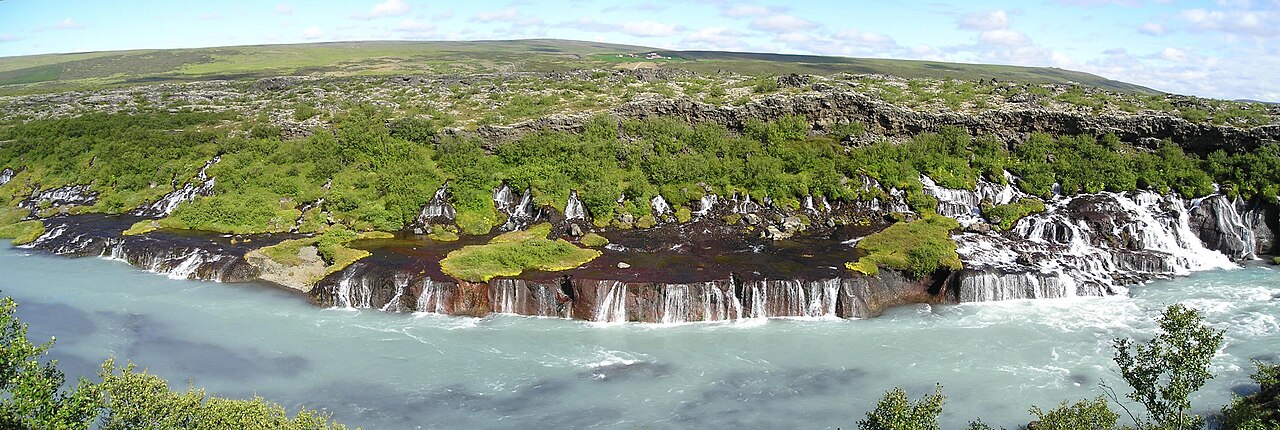 Paysage de Hraunfossar