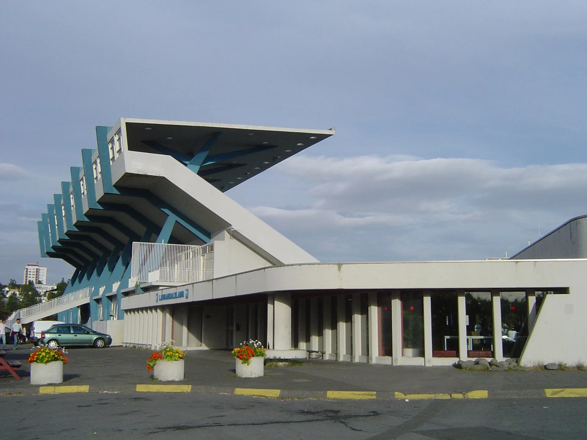 Entrée de la piscine Laugardalslaug à Reykjavík