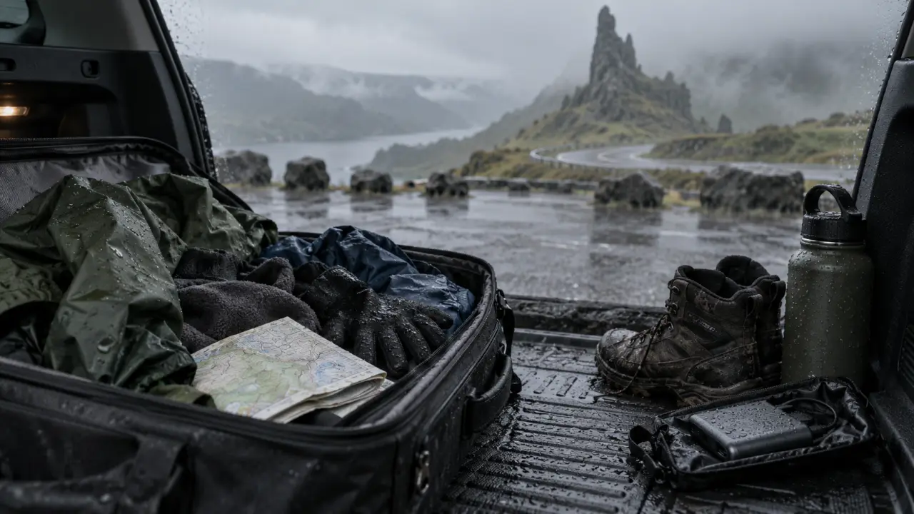 Liste voyage Islande : rester au sec, équipement imperméable