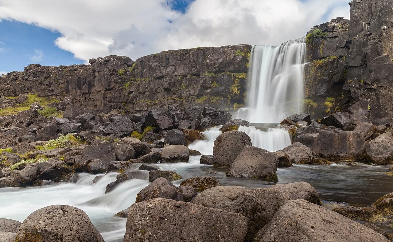 Paysage d’Öxarárfoss