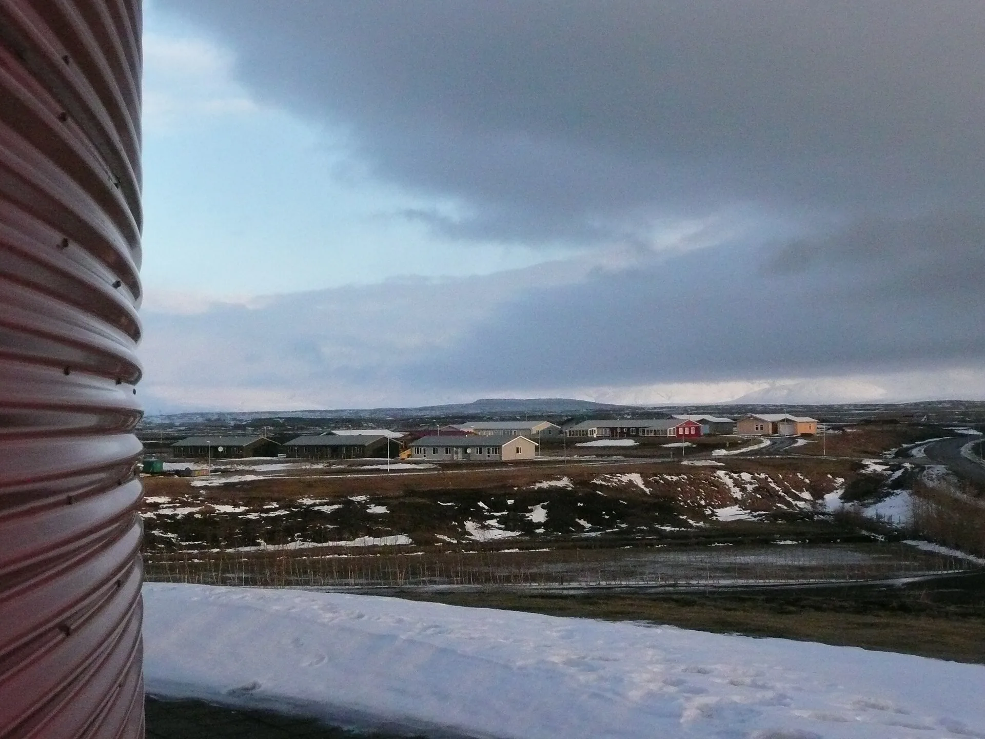 Vue de Flúðir, village du Secret Lagoon