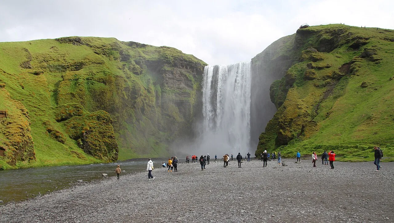 Paysage de Skógafoss