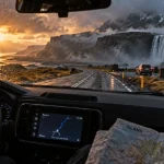 Voyage en Islande en juillet : route 1 humide et cascade depuis une voiture